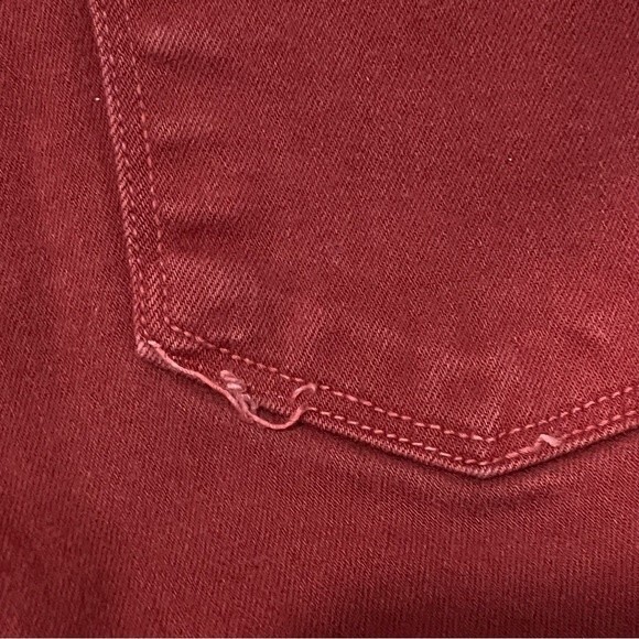 Vince Brick Red Skinny Jeans Size 25 - Picture 14 of 15